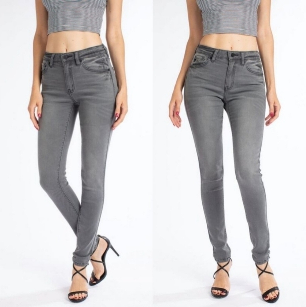 KanCan Gray Skinny Jeans Women's 5 / 26 Neutral Basic Classic Fall Winter EUC